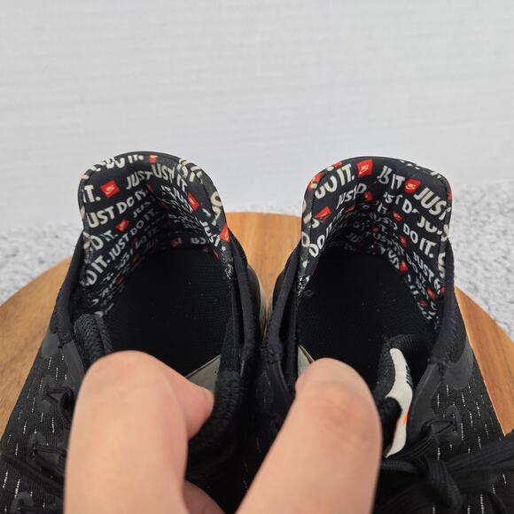 Nike Mens 10.5 Free Rn 2018 Just Do It Black Orange Daily Sneaker AT4246-001 - Picture 11 of 12